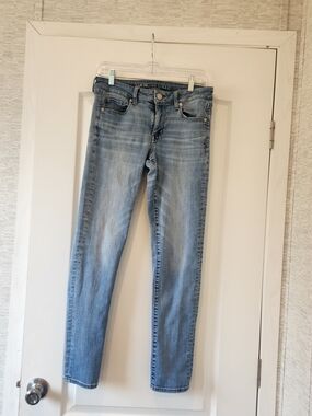 American Eagle Outfitters Womens Medium Blue Denim Jeans 8 Euc